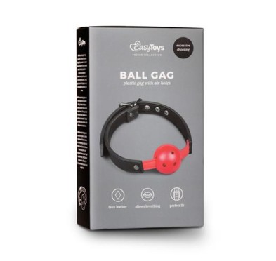 Knebel-Ball Gag With PVC Ball - Red